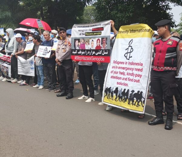 Aksi Damai Pengungsi Afghanistan dalam Peringatan Hari Genosida Hazara